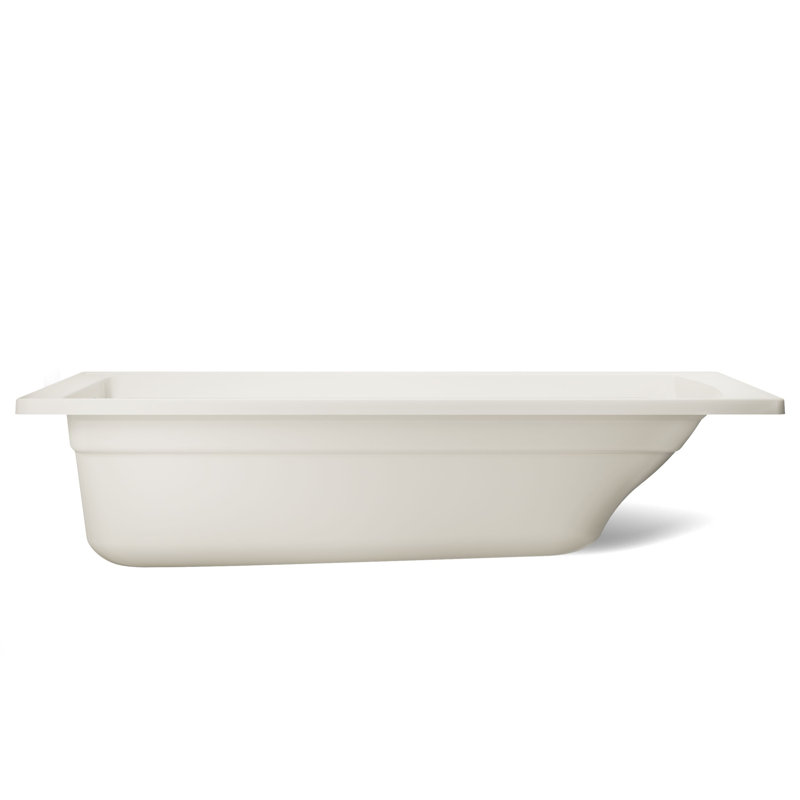 Archer 72" x 36" Drop-In Bathtub, Biscuit
