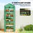 Mini Greenhouse with Screen Roof, Portable Small Greenhouse, Green-123764093-124526370