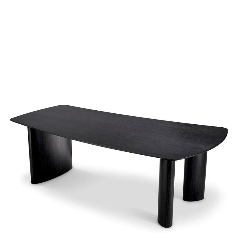 Bergman Dining Table, Charcoal Gray