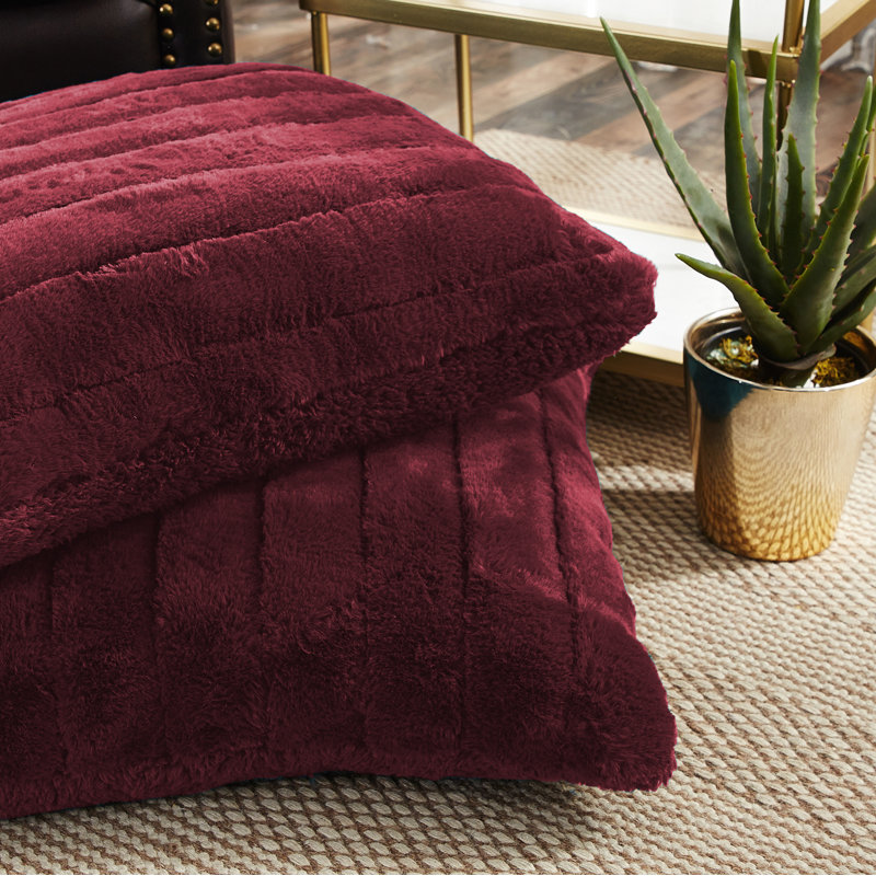 Supermink Square Euro Pillow Cover, Tawny Port