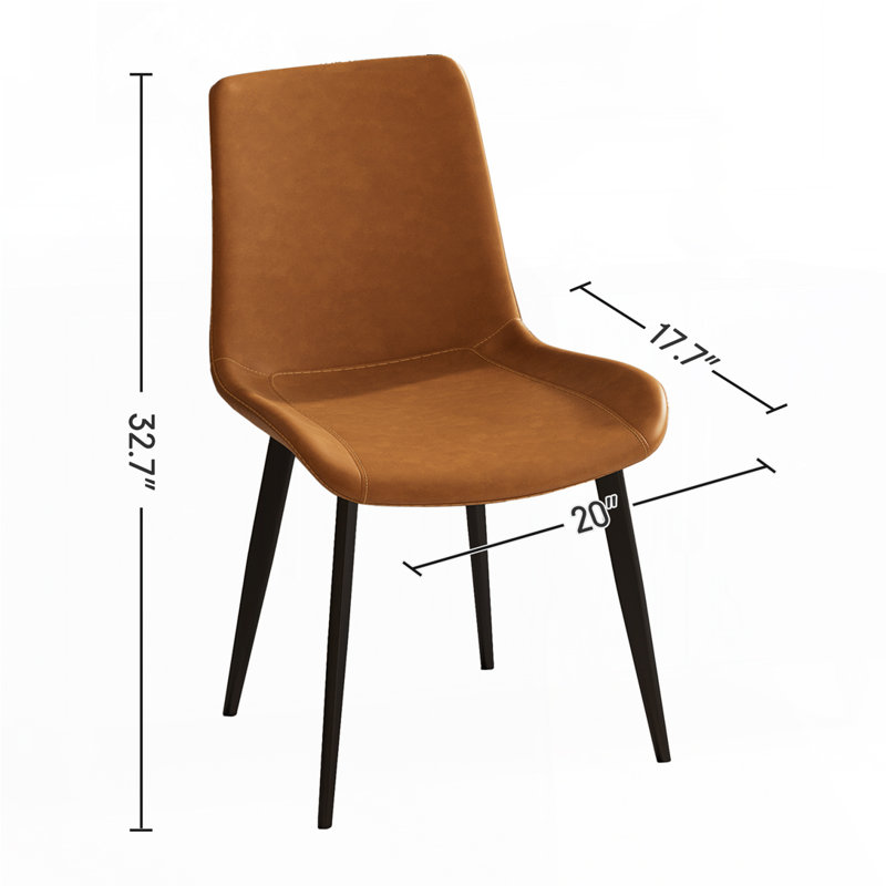Chaises de salle à manger 2 pièces, Orange
