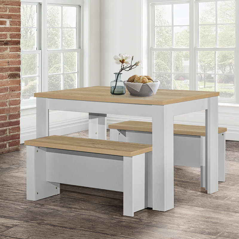 Napanoch 4 - Person Dining Set, Grey