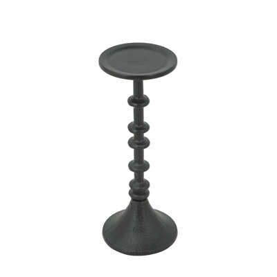 Porte-bougie en fer noir Spindle Design
