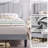 Queen Bed Frame Set Of 2, 2 Pack Upholstered Platform Bed Frame With Adjustable Headboard, Modern Bedroom Bed Set For Apartment, Airbnb, Rental, Guest Room, Home Staging-124945374