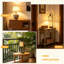 Ensemble de 2 lampes de table Touch Control Boho à 3 lumières à intensité variable avec ampoules DEL, lampe de chevet en rotin avec ports USB et prise de courant pour chambre à coucher, salon et bureau à domicile