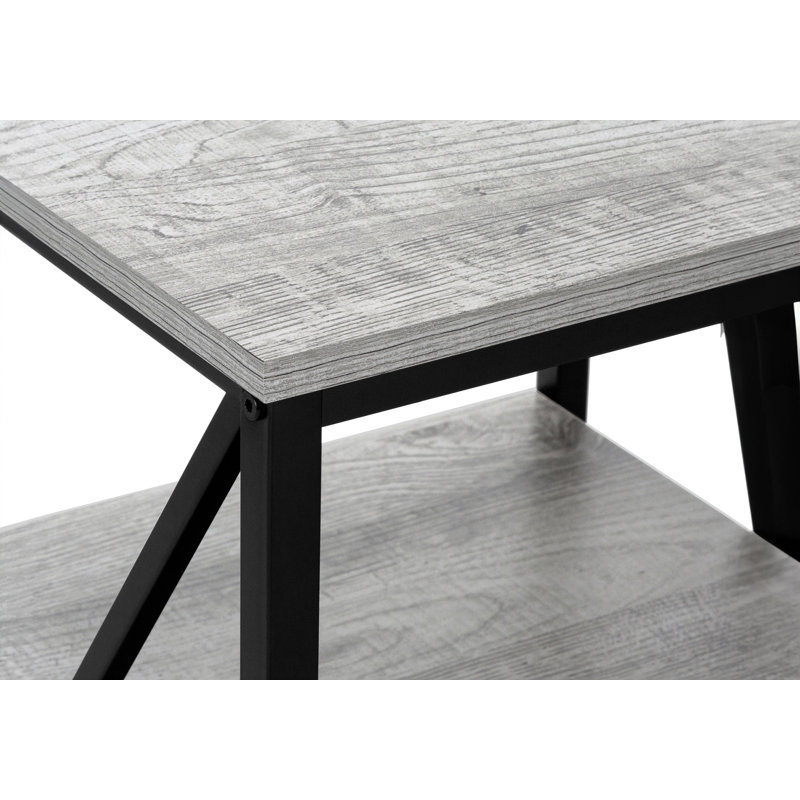 Table d'appoint, Plateau gris/ base noire