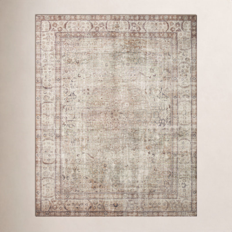 Tapis antique / sauge Loloi Margot CloudPile, Rectangle 7 pi 6 po x 9 pi 6 po