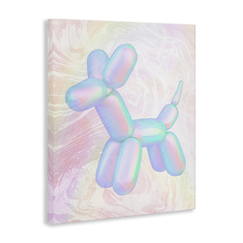 «Pastel Balloon Animal» par Daphne Polselli, H 40 po x l 30 po
