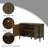 47 Inch Sideboard Buffet Cabinets With 2 Wood Doors And 2Drawers  Minimalist Wooden Storage Cabinet with Metal Handles for Living Room, Kitchen-1174240526