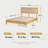 Anspach Solid Wood Platform Bed with Headboard, Bohemian Bed Frame-1767674942-1788098690