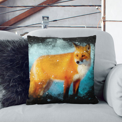 Red Fox Vol.3 Square Throw Cushion