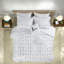 Ensembles de literie à imprimé métallique contemporain, polyester confortable, décoration intérieure