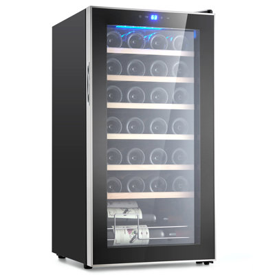 Yesurprise 16.9'' 28 Bottle Single Zone Wine Refrigerator | Fridge.com