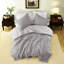 Ensembles de literie en coton luxueux, très grand lit toutes saisons, confort gris anthracite durable