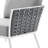 Modway Stance Outdoor Patio Aluminum Outdoor Patio Aluminum Large Sectional Sofa-2047625327