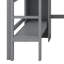 Lit mezzanine avec bureau sous le lit, cadre de lit mezzanine en bois massif avec tablettes de rangement pour adolescents-552068772