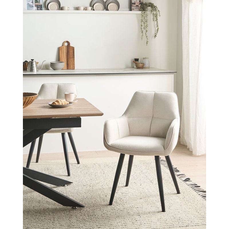 48 cm H Armchair in Beige, Light Beige