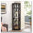 Lighted Corner Curio Cabinet - Display Case-1930877962