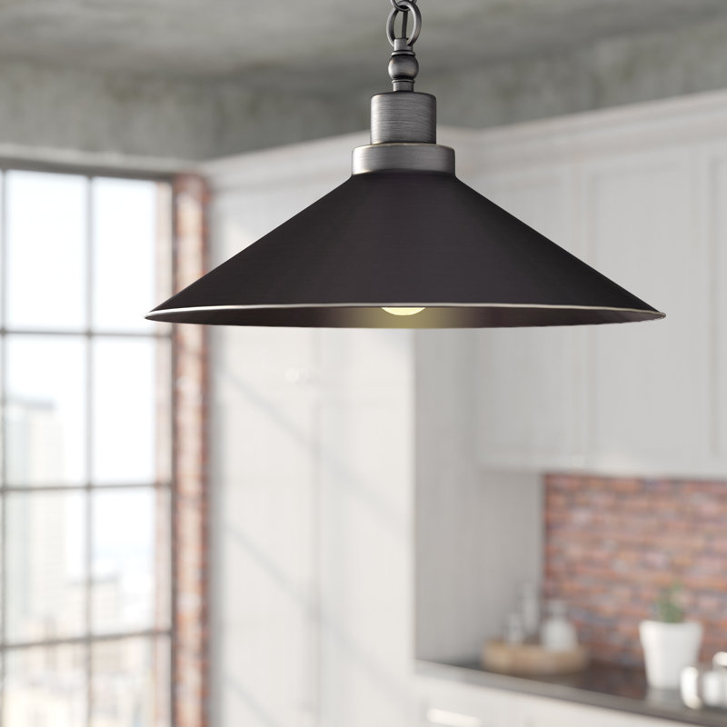 Luminaire suspendu conique 1 lumière