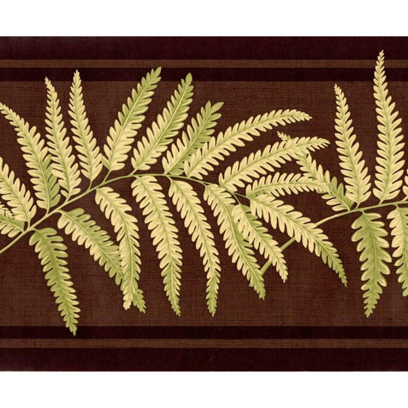 Bordure de feuille de fougère verte Avayah