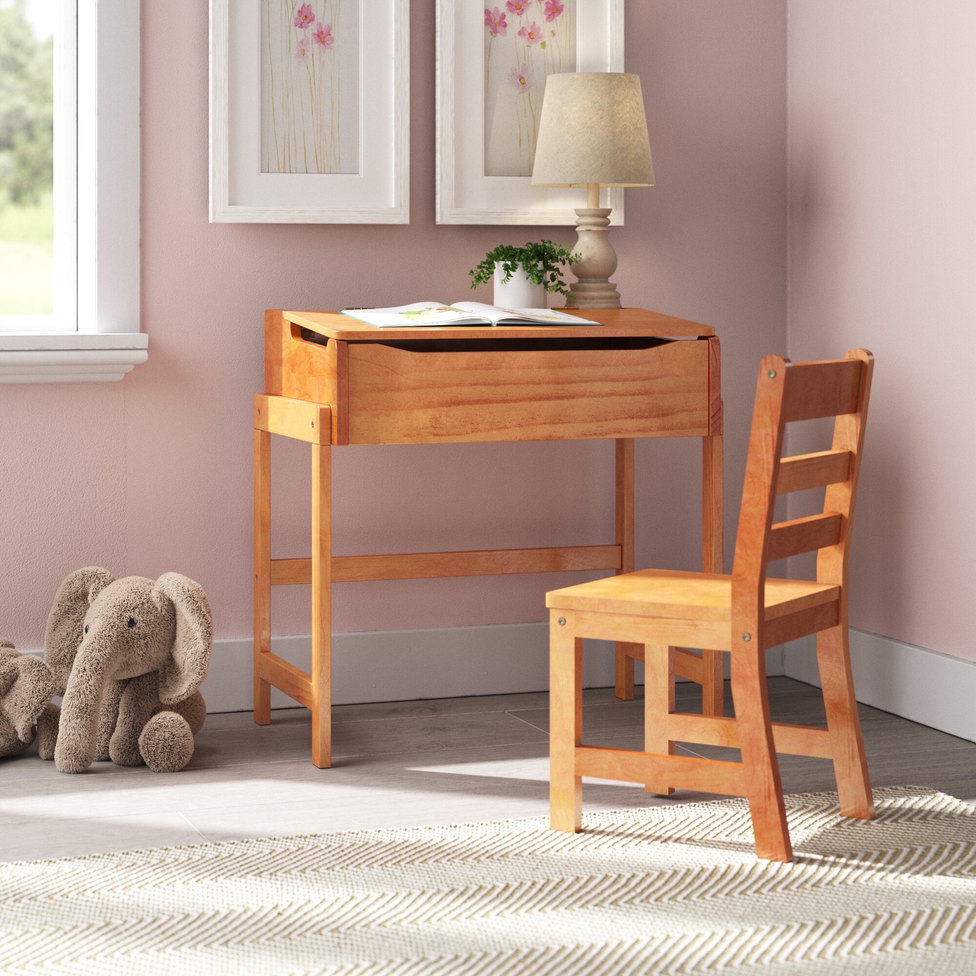 Zoomie Kids Balen 47.2'' Writing Desk & Reviews