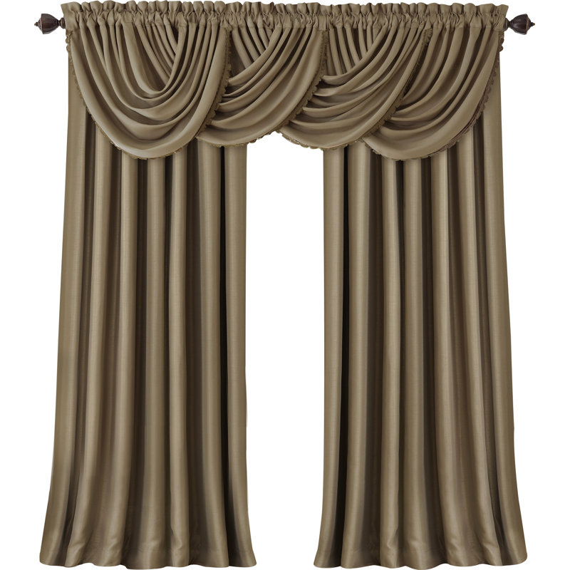 Ardmore Room Darkening Single Curtain Panel, Antique Gold, 52" W x 84" L