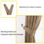 100% Velvet Blackout Curtains with Eyelets & Tie Backs-1049633256-1049633254