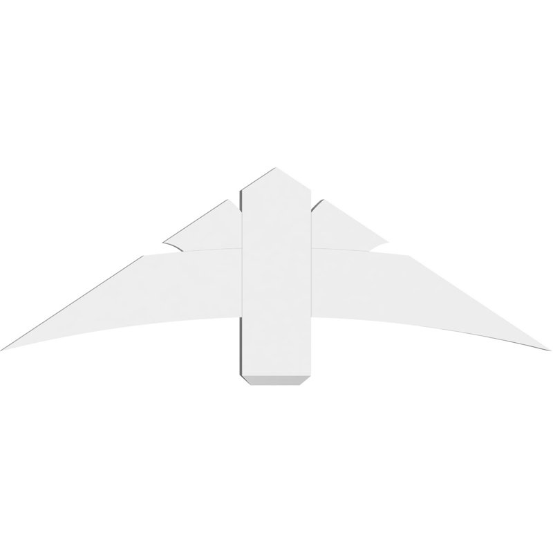 Support pour pignon Davenport, H 16 po x l 48 po (pas: 8/12), P 2 po x F 6 po, PVC