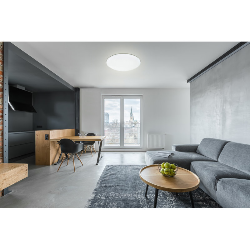 Felice Acrylic LED Flush Mount, 12cm H x 49cm W x 49cm D