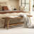 43.3'' Solid Reclaimed Wood Bench with Shelf-719004249