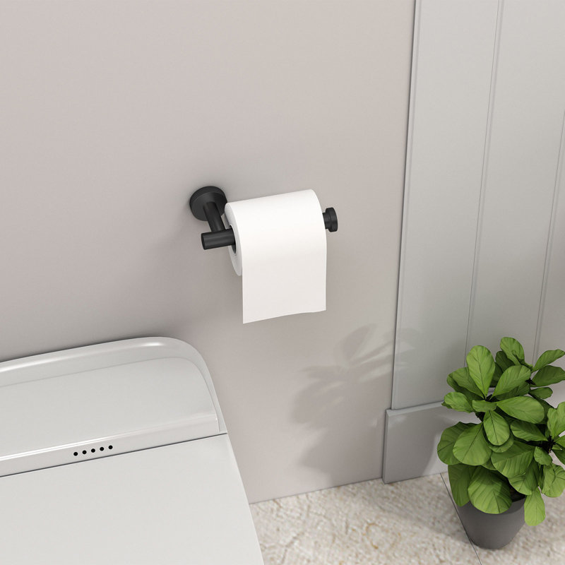 Wall Mounted Toilet Paper Holder, Black