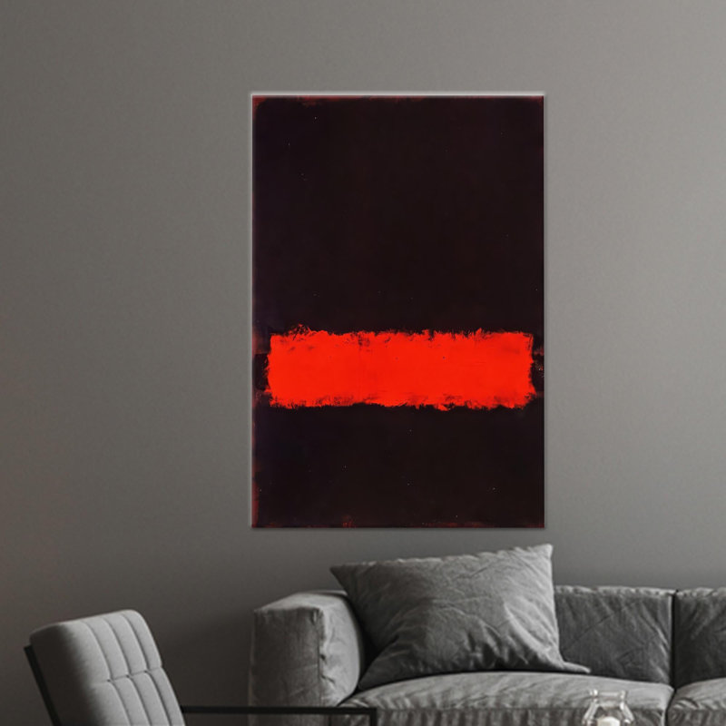 "Mark Rothko", reproduction d'art abstraite sur toile, toile tendue 1P, Hauteur : 35,4 pouces x Largeur : 23,6 pouces