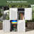 64 Cu.Ft Outdoor Waterproof Storage Cabinet