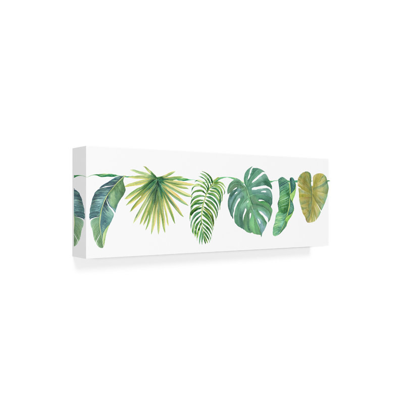 Arshan Tropical Beauty B by Jean Plout, H 10 po x l 32 po x P 2 po