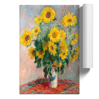 Bouquet Of Sunflowers by Claude Monet - No Frame Painting