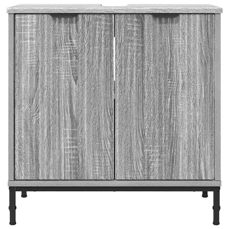 60.5cm Bathroom Vanity Base Only, Grey Sonoma