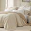 1-Piece Full/Queen Reversible Tencel Comforter Blanket,Linen