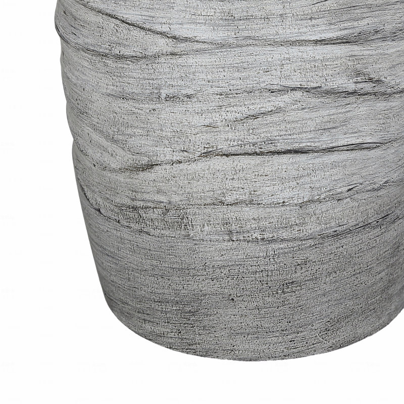 Table Lamp  - 27"H,, Grey Resin