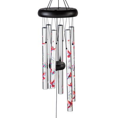 Usmon Printed Hand Tuned Wind Chime, Cardinals, 27"