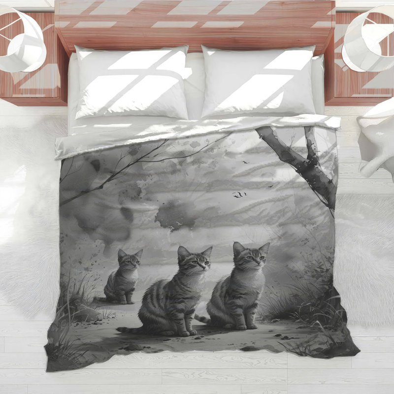 Édredon Three Tabby Cats, Simple extra long