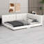 Grand lit plateforme tapissier beige avec port USB-2108515031