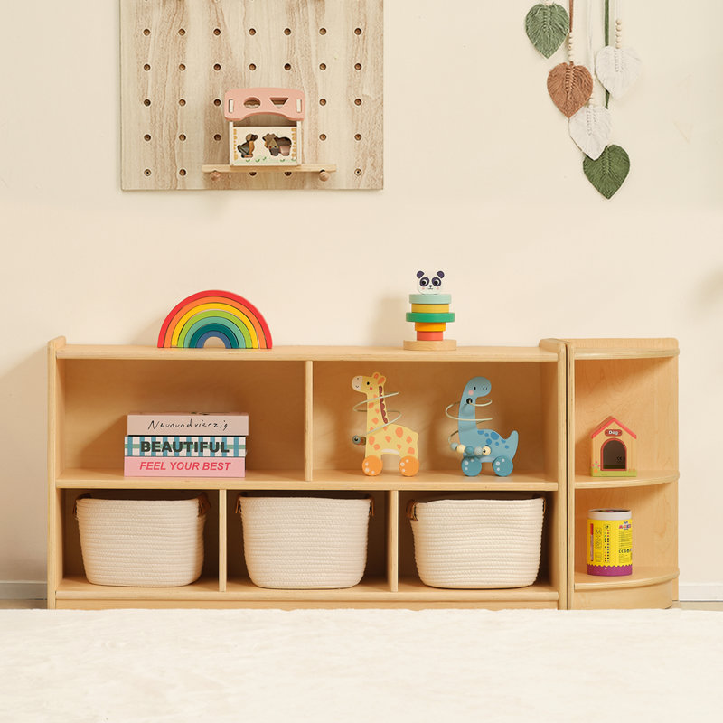 Montessori Shelf 5-Section Aldarcie 23.6" H X 44.6" W Bookcase