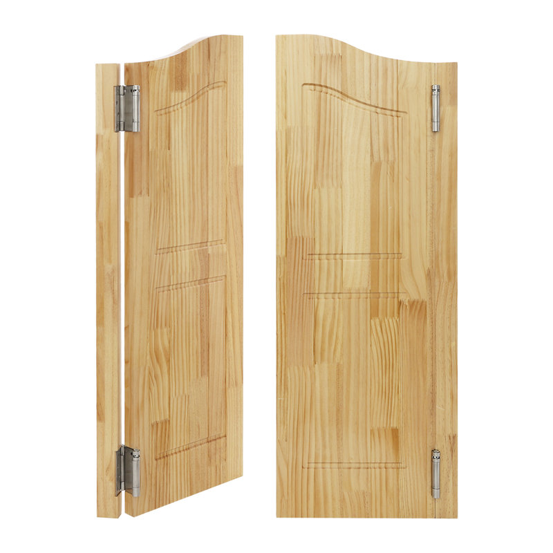 Solid Wood Paneled Café / Saloon Door, Brown