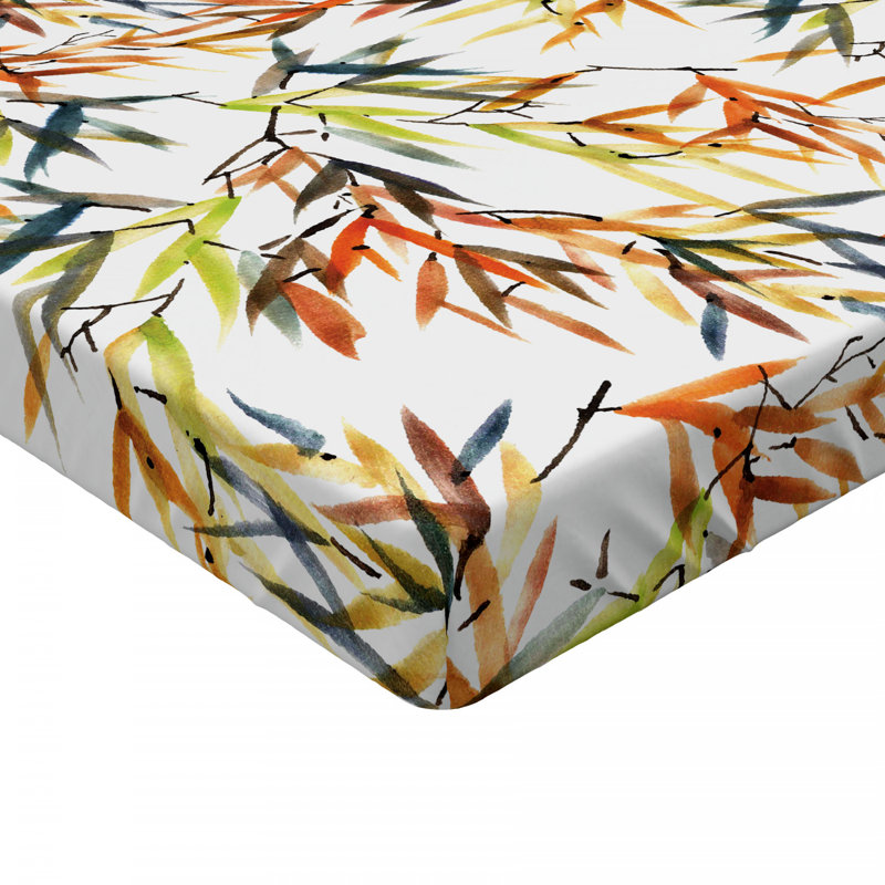 Microfiber Floral Fitted Sheet, Full Fitted Sheet