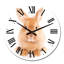 Portrait d'un lapin brun - Horloge murale traditionnelle-1482824022
