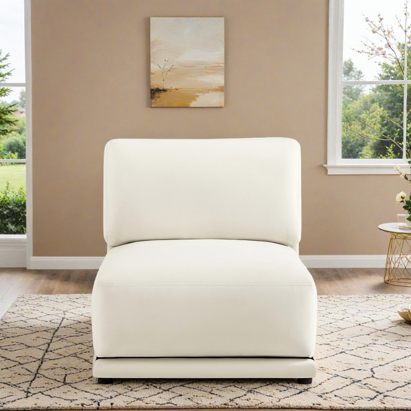 Fauteuil d'appoint Libbna, Crème