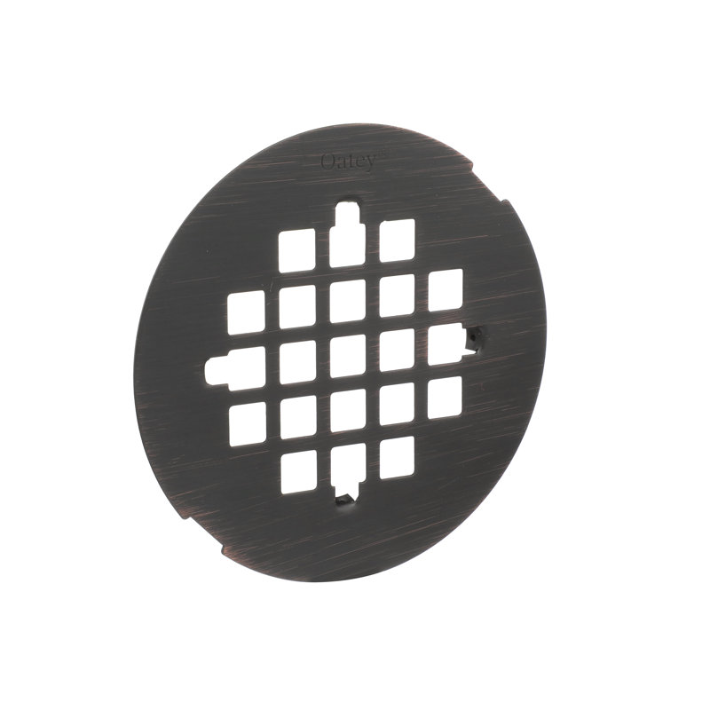 Crépine de douche ronde Universal 4-1 / 4 po Snap-Tite, Bronze huilé