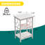 Table de chevet à 3 niveaux (ensemble de 2) - Disponible en noir, doré et blanc-639377426
