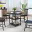 Round Metal Base Dining Table-489508748