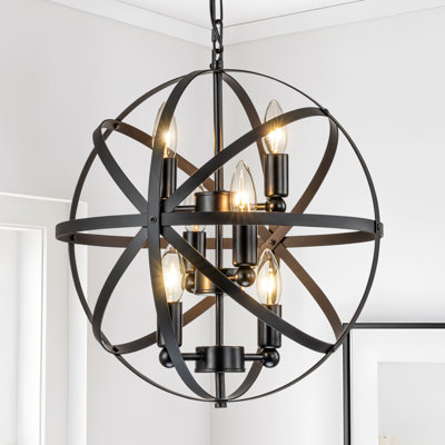 Isavela Stockton 6 - Light Dimmable Globe Chandelier
